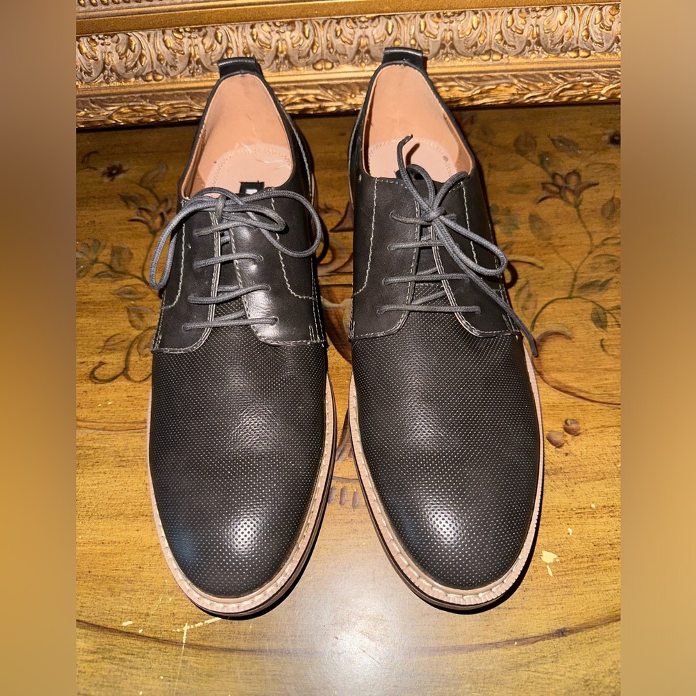 Steve Madden Shoes Size 10.5 Men's Nellin Dress Oxford Gray Lace Up New